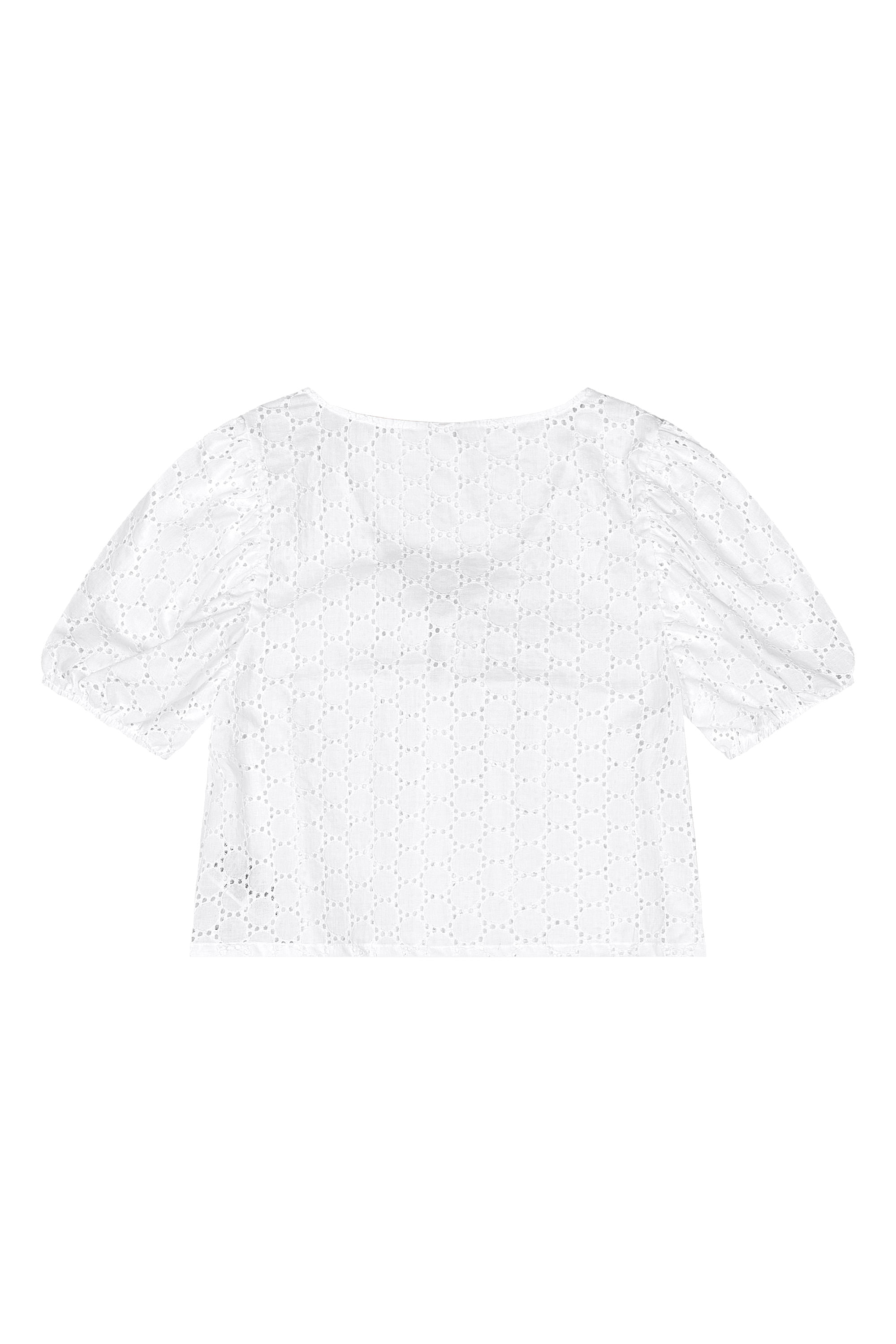 Bata Juvenil com Laços em Laise para Menina (Branco) Gloss - Imagem 15